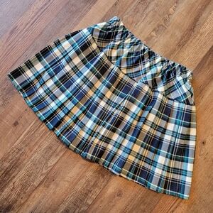 Plaid A-Line Skirt